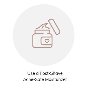 Use a Post-Shave Acne-Safe Moisturizer
