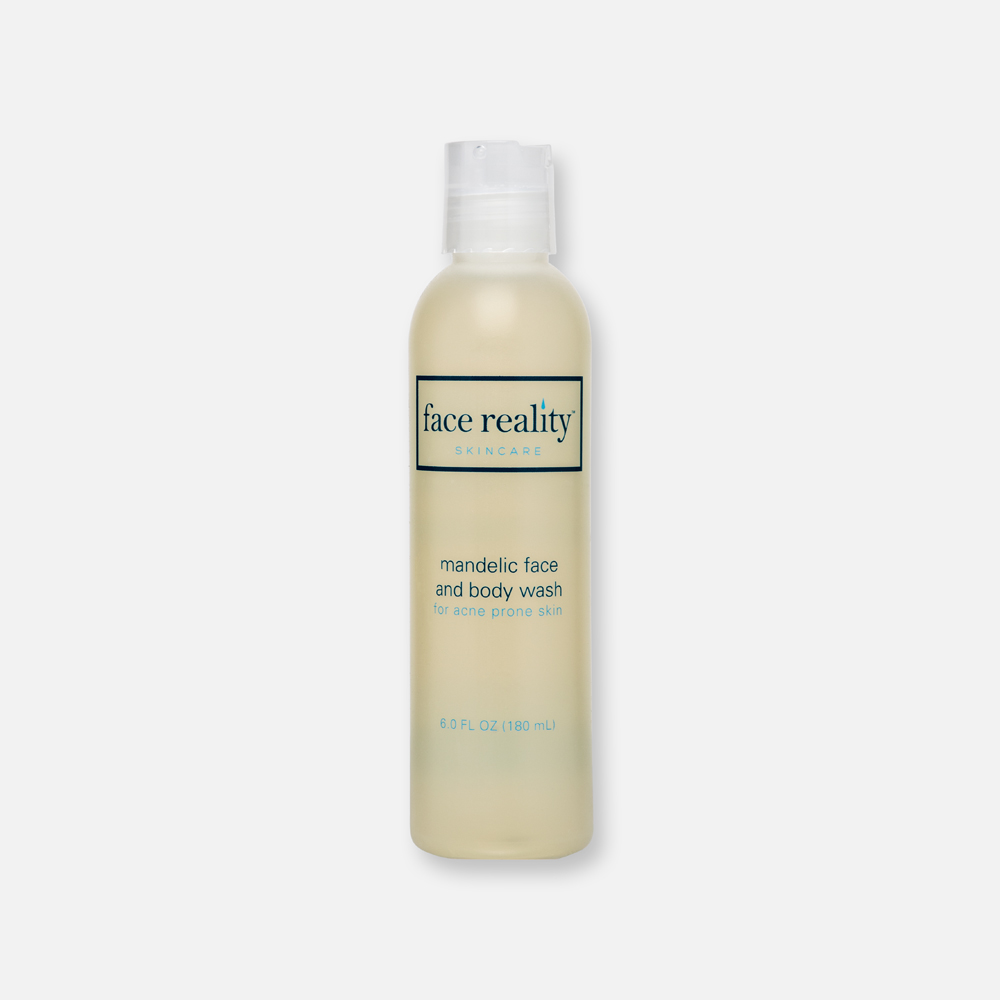 A bottle of Mandelic Face & Body Wash