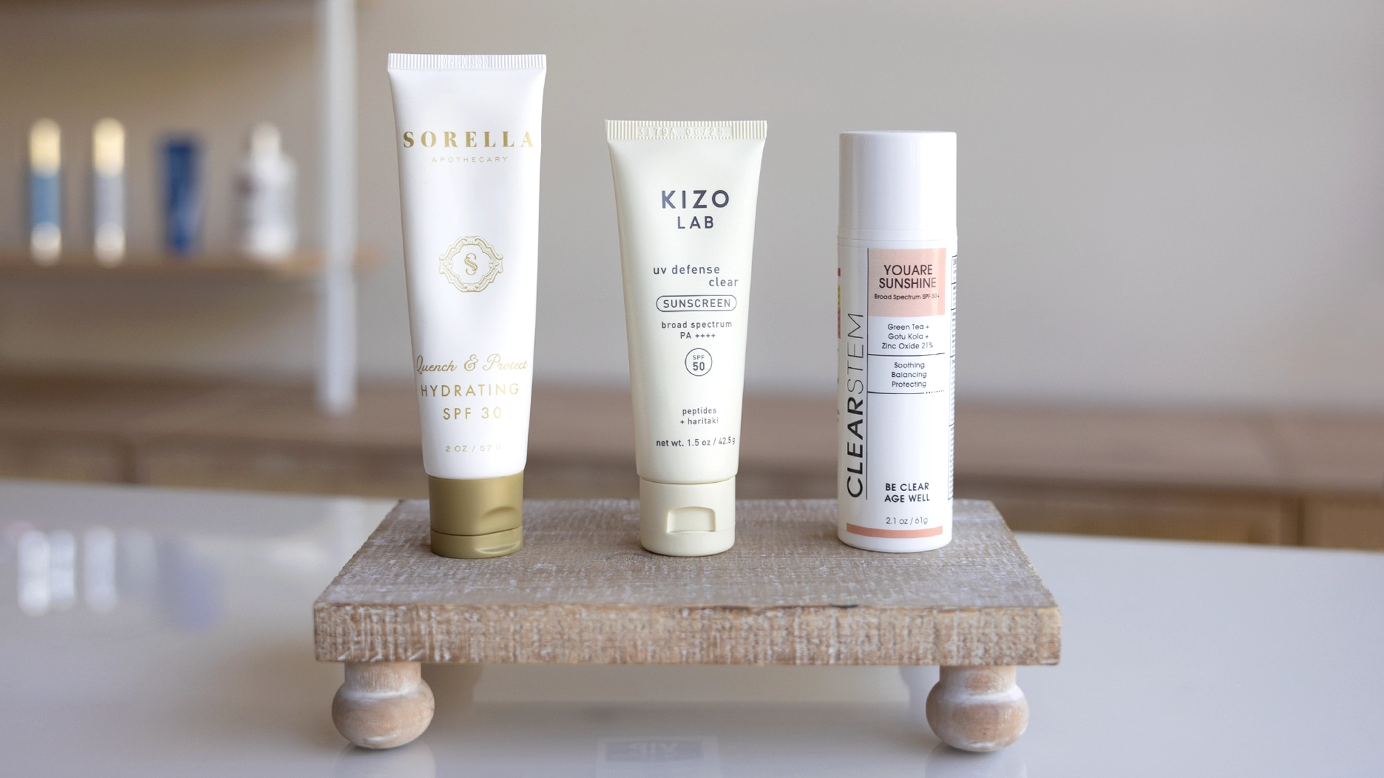 Lifestyle image-Sorella Quench & Protect-Kizo Lab Clear Sunscreen-Clearstem YouAreSunshine